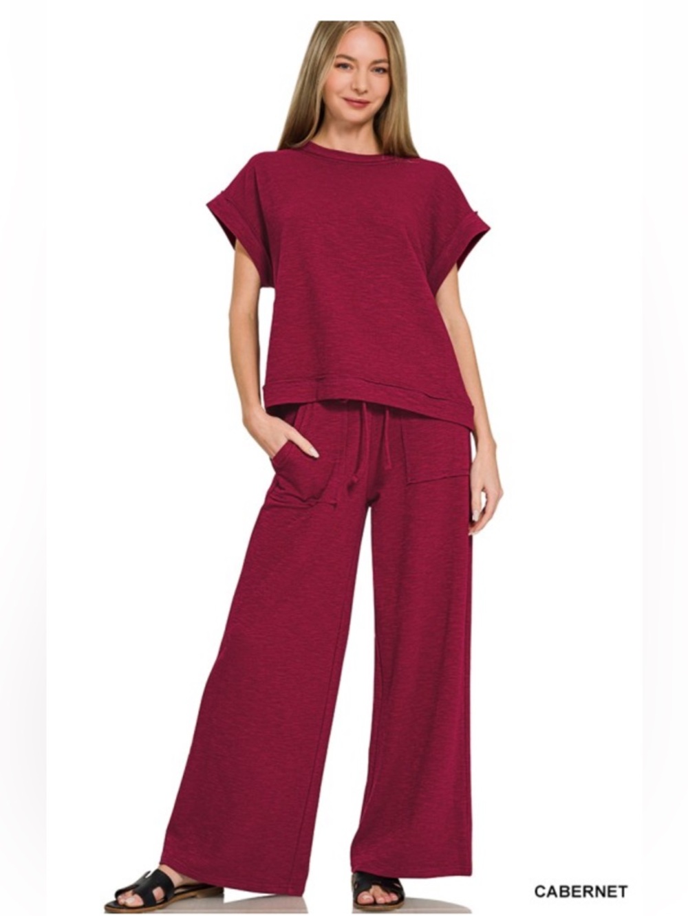 Short Sleeve Pants Set